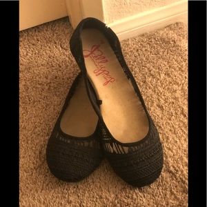 🖤 Lacey Jellypop Black Flats🖤
